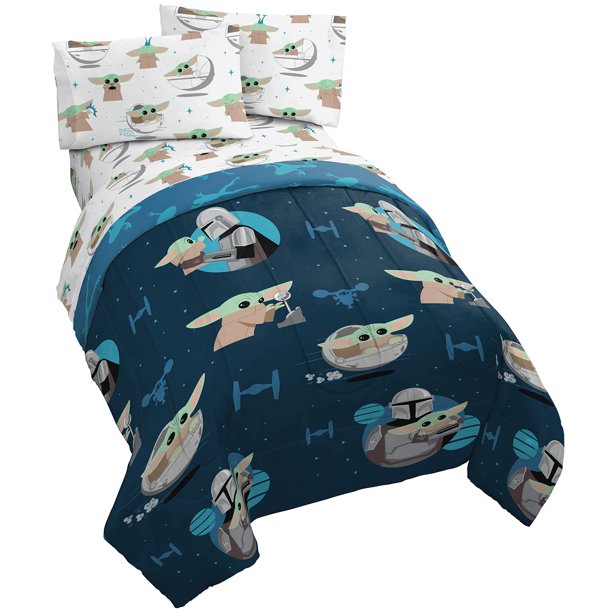 Baby Yoda Mandalorian Grogu and Friends Twin Bed in a Bag star Wars Walmart All Clothing, Home and Electronics Sales 2022